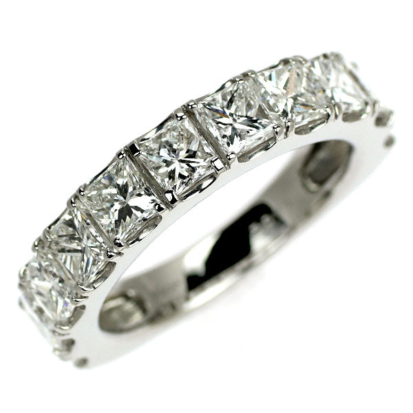 新品 Pt950 プリンセスカット ダイヤモンド リング 3.090ct D-G SI1-2
