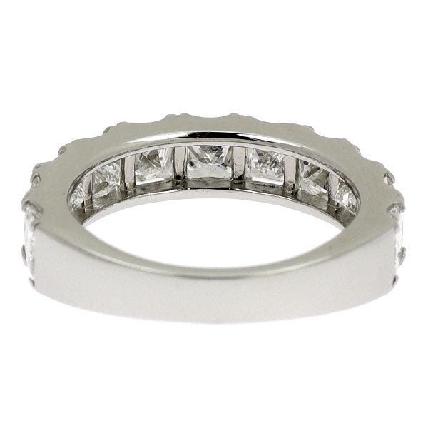 新品 Pt900 プリンセスカット ダイヤモンド リング 3.002ct D-G SI1-2 ハーフエタニティ