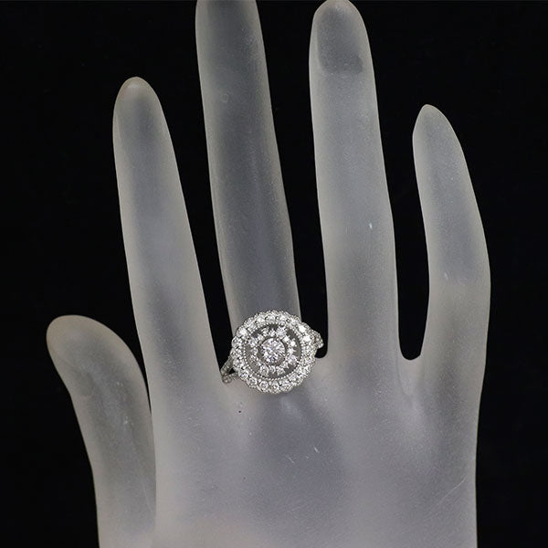 新品 Pt950 ダイヤモンド リング 0.312ct D VS1 EX D0.75ct