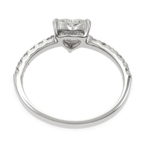新品 Pt950 ハートシェイプ ダイヤモンド リング 0.574ct I I1 D0.16ct