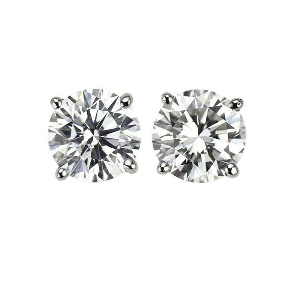 新品 Pt900 ダイヤモンド ピアス 0.602ct E/F VVS2/VS1 VG