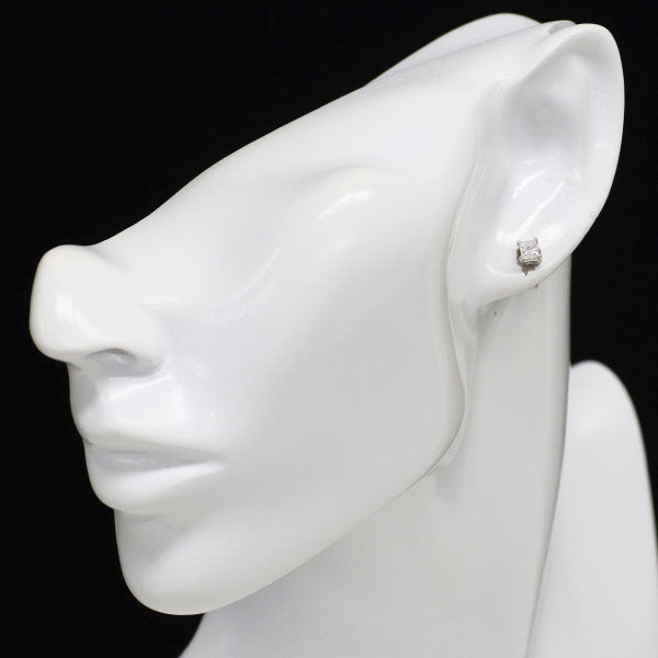 新品 Pt900 プリンセスカット ダイヤモンド ピアス 0.723ct G SI1