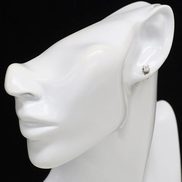 新品 Pt900 プリンセスカット ダイヤモンド ピアス 0.610ct H/I VS2