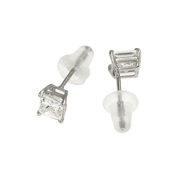 新品 Pt900 プリンセスカット ダイヤモンド ピアス 0.680ct H/I VS2