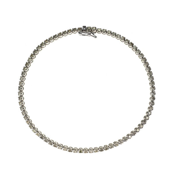 K18WG ダイヤモンド テニス ブレスレット 1.00ct