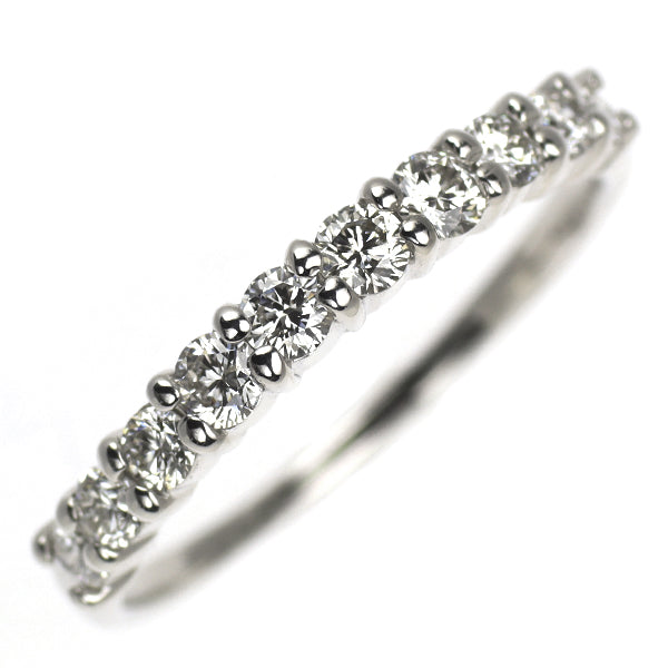 K18WG ダイヤモンド リング 0.51ct ハーフエタニティ