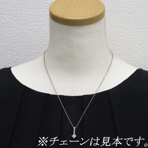 K18WG ダイヤモンド ペンダントトップ 0.50ct ミステリーセッティング
