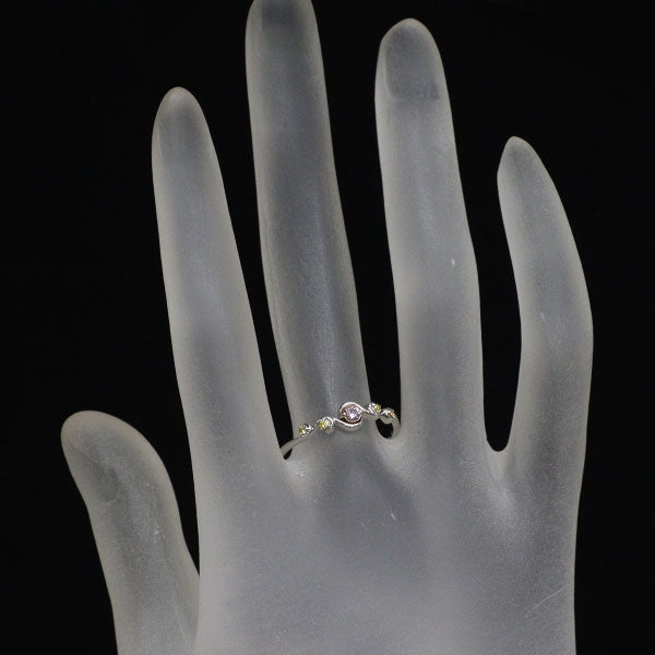 希少 Pt950/ K18PG 天然ピンクダイヤモンド リング 0.062ct TYD0.04ct