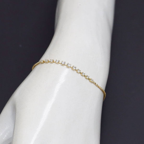 K18YG ダイヤモンド ブレスレット 0.30ct