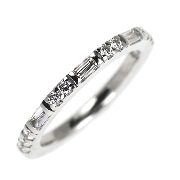オレッキオ Pt900 ダイヤモンド リング 0.27ct ハーフエタニティ ピンキー