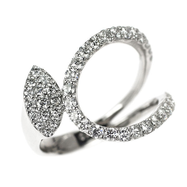Pt900 ダイヤモンド リング 0.82ct パヴェ