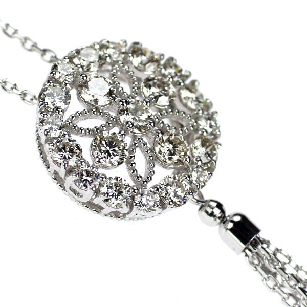 K18WG ダイヤモンド ペンダントネックレス 1.00ct