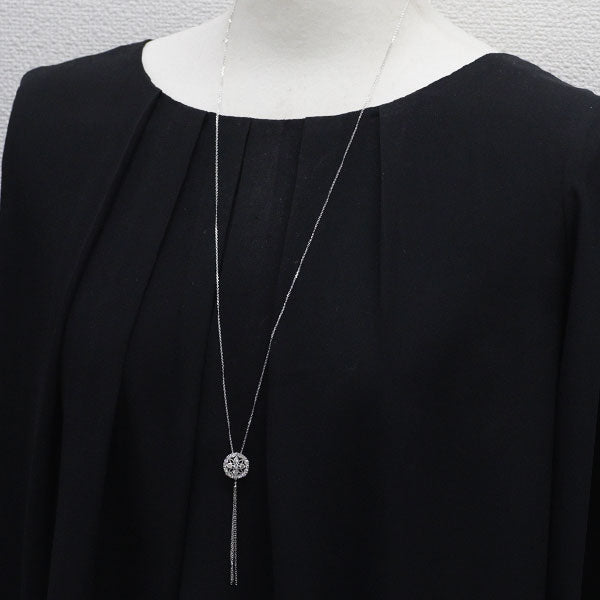 K18WG ダイヤモンド ペンダントネックレス 1.00ct