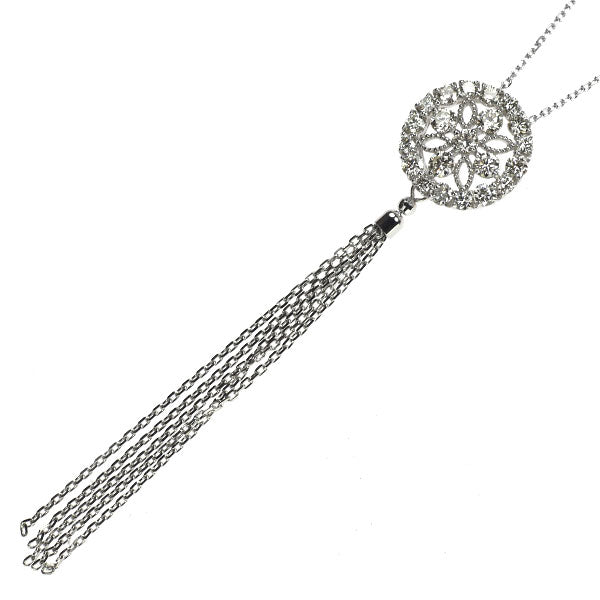 K18WG ダイヤモンド ペンダントネックレス 1.00ct