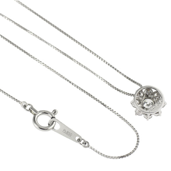 Pt900/850 ダイヤモンド ペンダントネックレス 0.30ct フラワー