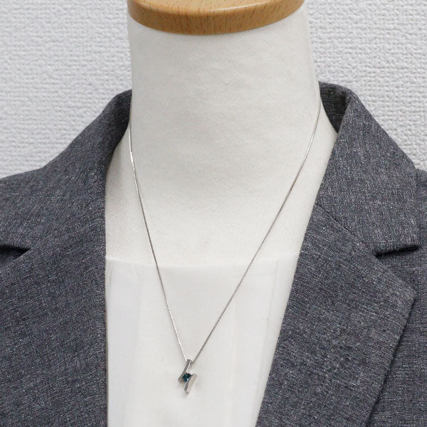 ジェムケリー Pt850/ K18WG アレキサンドライト ペンダントネックレス 0.28ct 希少