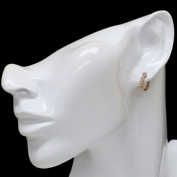 K18PG パライバトルマリン ダイヤモンド ピアス 0.06ct D0.08ct