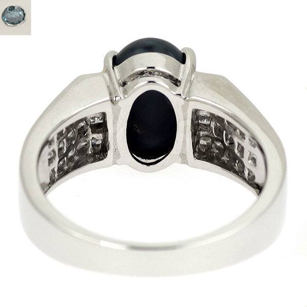 Pt900 ブラック オパール ダイヤモンド リング 2.05ct D1.00ct ミステリーセッティング