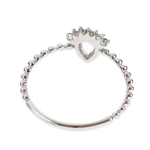 Pt900 ローズカット ダイヤモンド リング 0.239ct D0.03ct