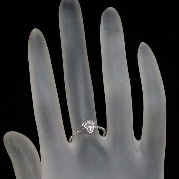 Pt900 ローズカット ダイヤモンド リング 0.239ct D0.03ct