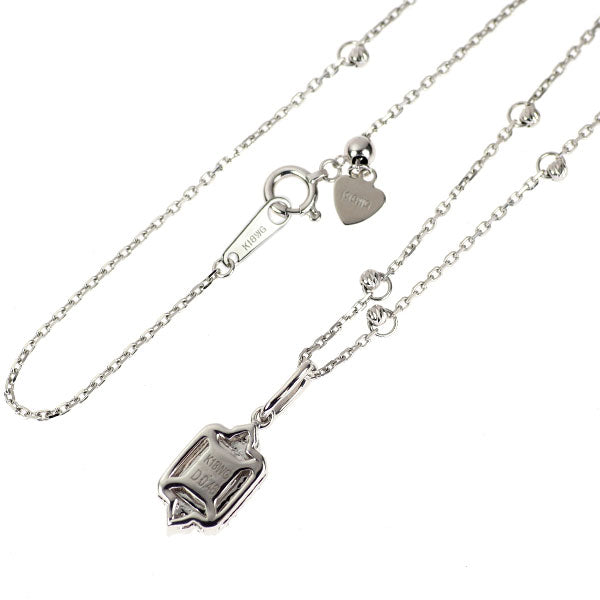 K18WG ダイヤモンド ペンダントネックレス 0.46ct
