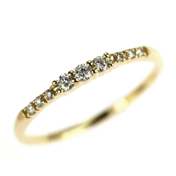K18YG ダイヤモンド リング 0.12ct