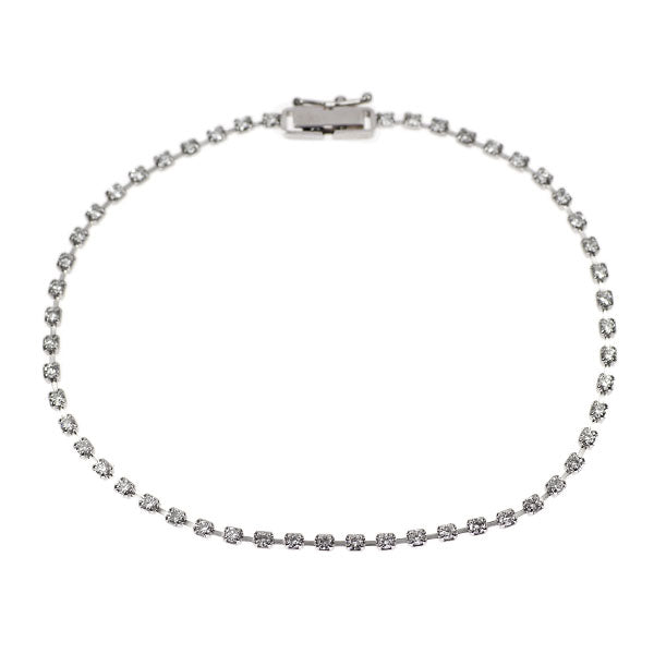 Pt850 ダイヤモンド テニスブレスレット 1.00ct