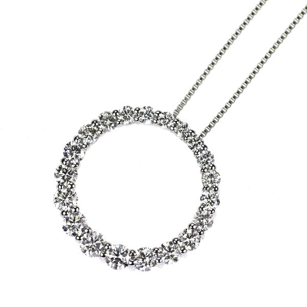 Pt900/ Pt850 ダイヤモンド ペンダントネックレス 0.70ct