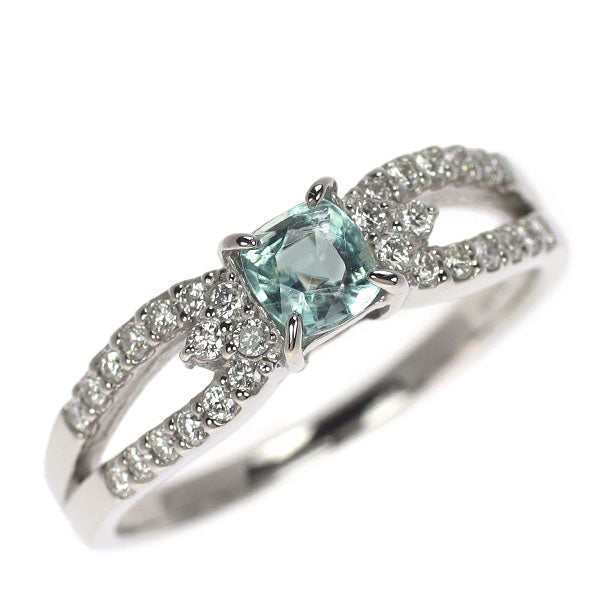 Pt900 グランディディエライト ダイヤモンド リング 0.35ct D0.20ct 希少