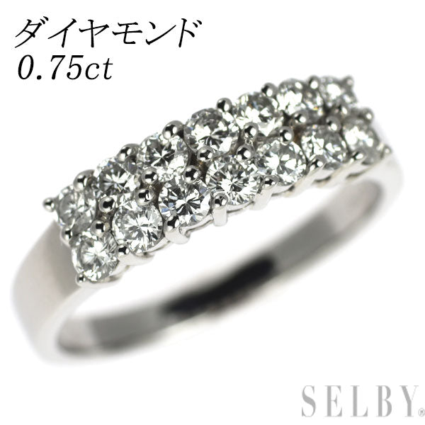 Pt950 ダイヤモンド リング 0.75ct