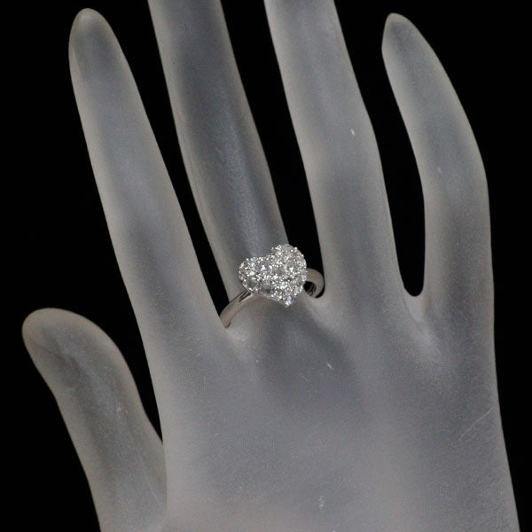 K18WG ダイヤモンド リング 0.70ct ハート