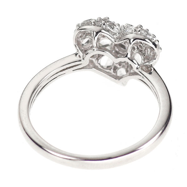 K18WG ダイヤモンド リング 0.70ct ハート