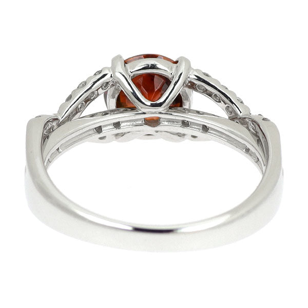 K18WG スファレライト ダイヤモンド リング 1.335ct D0.27ct