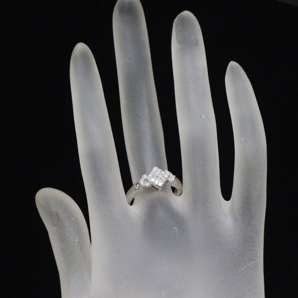 Pt950 ダイヤモンド リング 0.50ct ミステリーセッティング