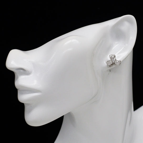 Pt950/ Pt900 ダイヤモンド ピアス 1.00ct リボン