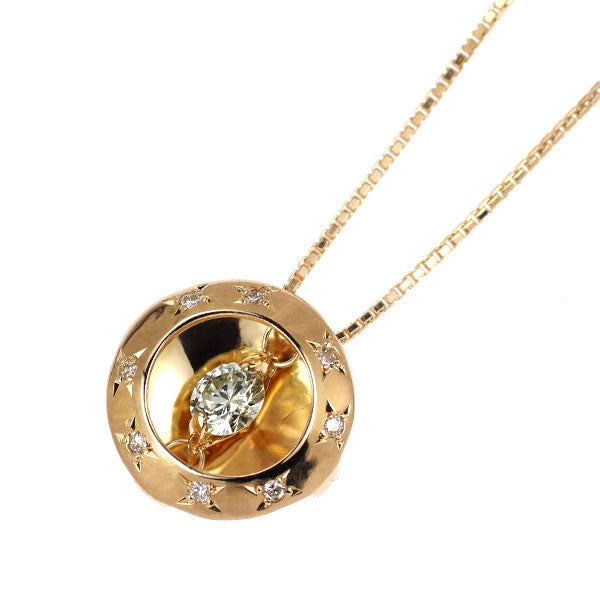 K18PG ダイヤモンド ペンダントネックレス 0.25ct