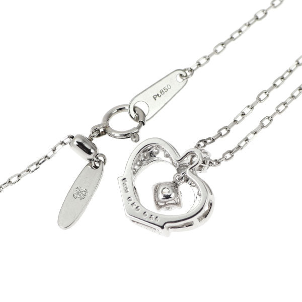 モニッケンダム Pt900/ Pt850 ダイヤモンド ペンダントネックレス 0.20ct D0.36ct グロリア