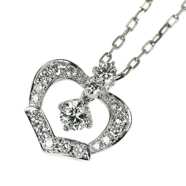 モニッケンダム Pt900/ Pt850 ダイヤモンド ペンダントネックレス 0.20ct D0.36ct グロリア