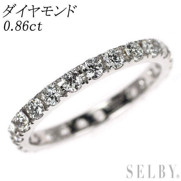 K18WG ダイヤモンド リング 0.86ct フルエタニティ