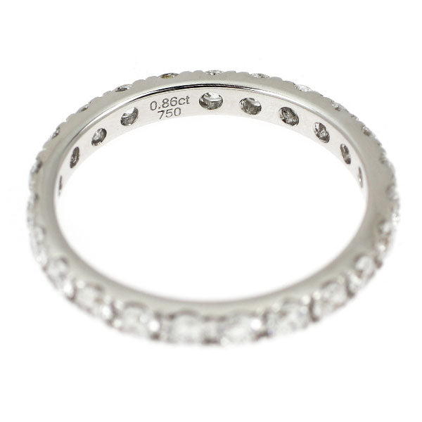 K18WG ダイヤモンド リング 0.86ct フルエタニティ