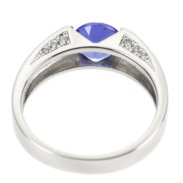 Pt950 タンザナイト ダイヤ リング 1.07ct D0.07ct