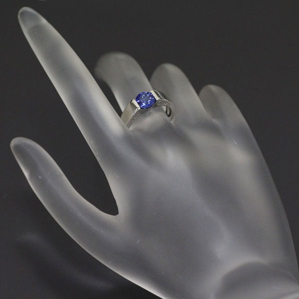 Pt950 タンザナイト ダイヤ リング 1.07ct D0.07ct