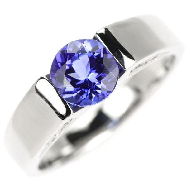 Pt950 タンザナイト ダイヤ リング 1.07ct D0.07ct