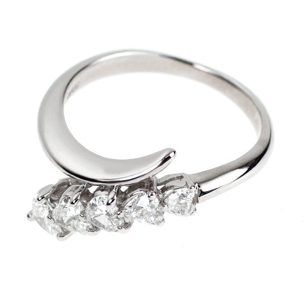 Pt900 ハートシェイプ ダイヤモンド リング 0.68ct