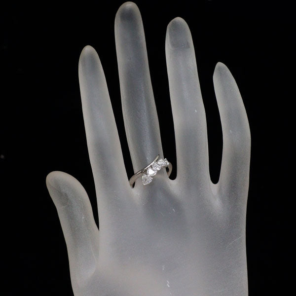 Pt900 ハートシェイプ ダイヤモンド リング 0.68ct