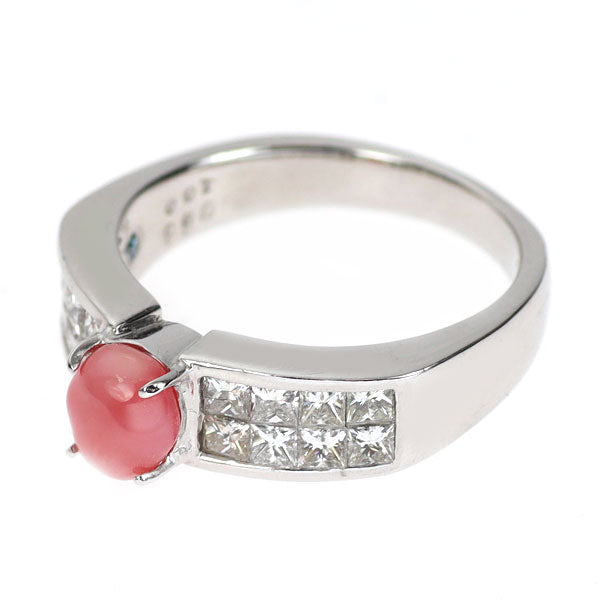 希少 Pt900 コンクパール ダイヤモンド リング 0.88ct D1.00ct ミステリーセッティング