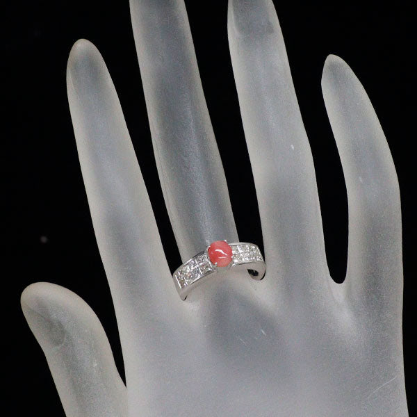 希少 Pt900 コンクパール ダイヤモンド リング 0.88ct D1.00ct ミステリーセッティング