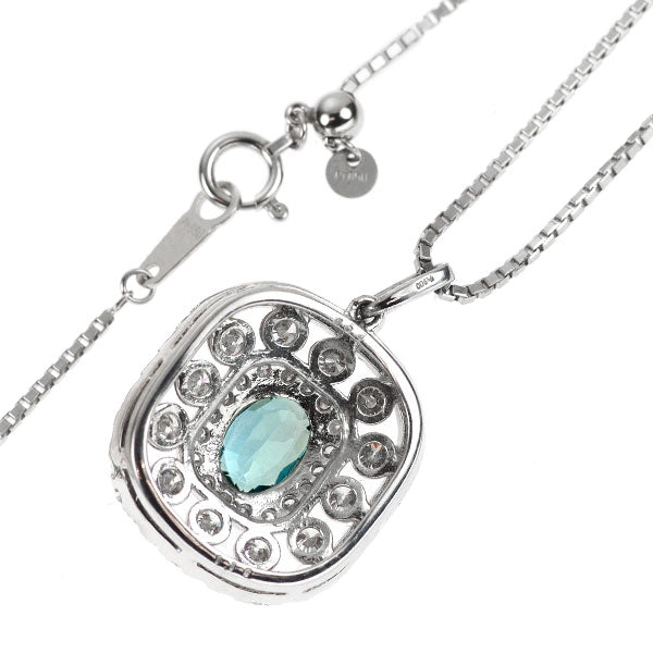 希少 Pt900/ Pt850 グランディディエライト ダイヤモンド ペンダントネックレス 1.04ct D1.19ct