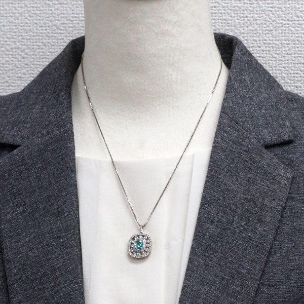 希少 Pt900/ Pt850 グランディディエライト ダイヤモンド ペンダントネックレス 1.04ct D1.19ct