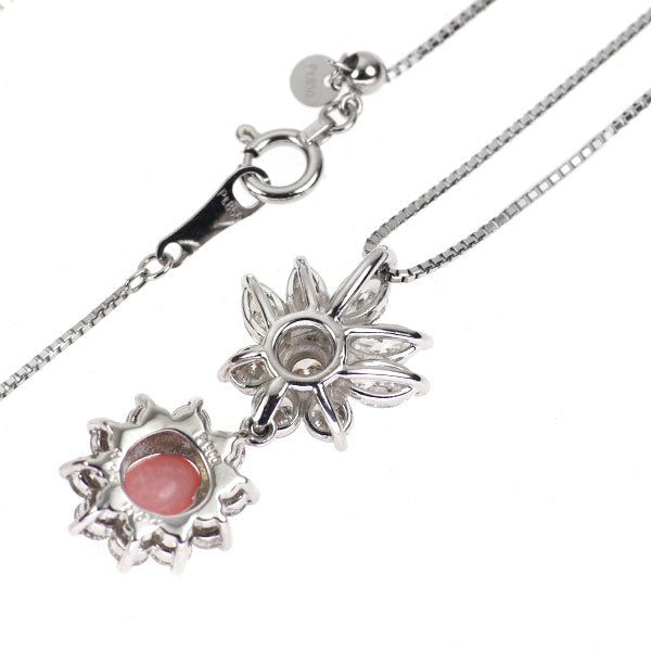 希少 Pt900/ Pt850 コンクパール ダイヤモンド ペンダントネックレス 0.64ct D1.52ct